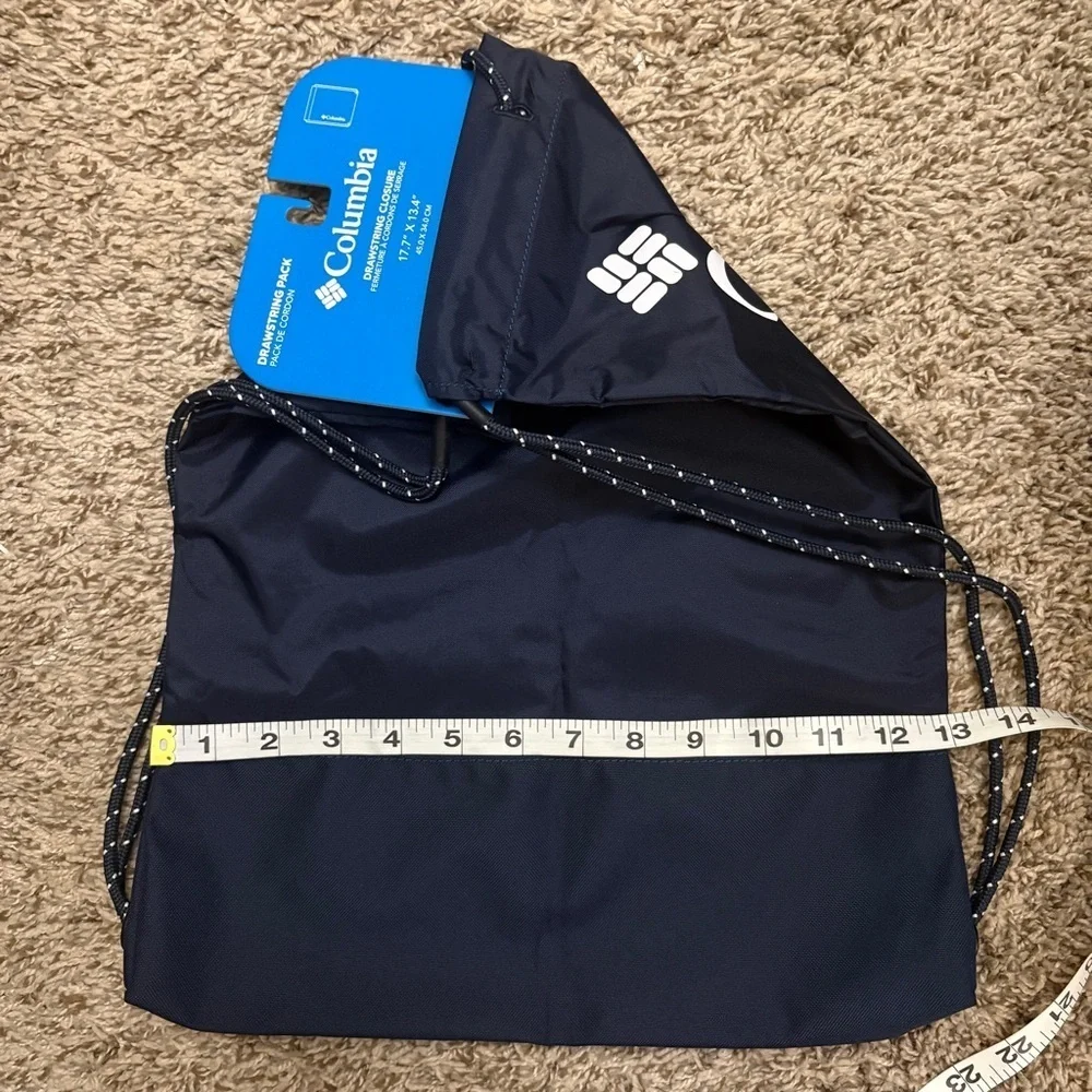 Columbia Navy Blue Drawstring Bag